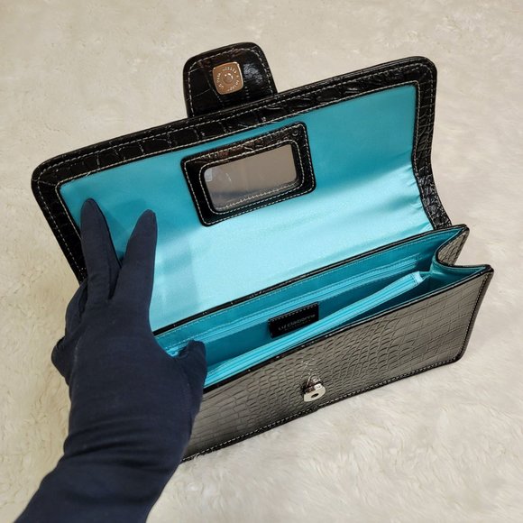 LIZ CLAIBORNE Faux Crocodile Shoulder/Handbag - Picture 10 of 15